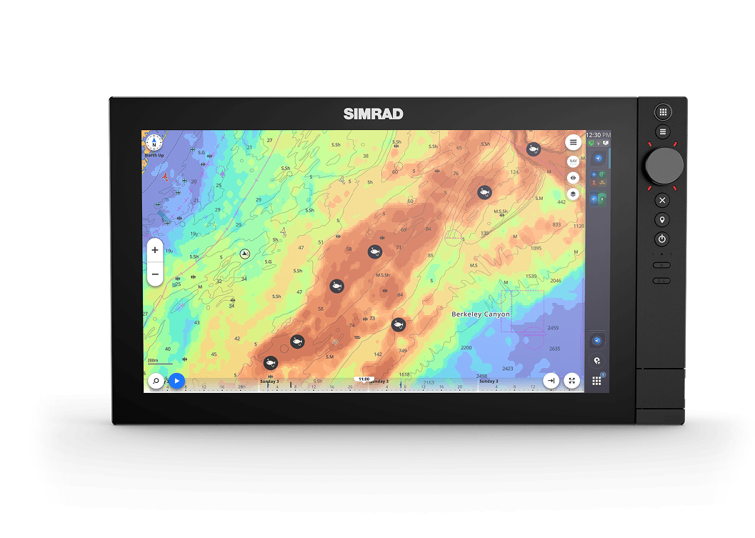 FishCast on a GPS monitor